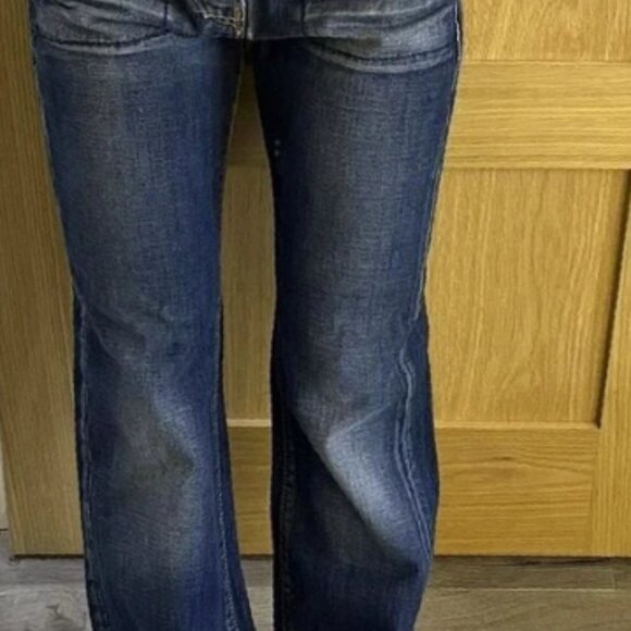 Low rise wide leg denim elegant y2k straight jeans - Picture 1 of 2